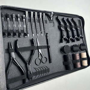 Kit professionnel de pose d'extensions capillaires micro-anneaux en gros – Pinces en acier inoxydable et outils pour extensions à bandes adhésives – Options personnalisables - Product Image 4