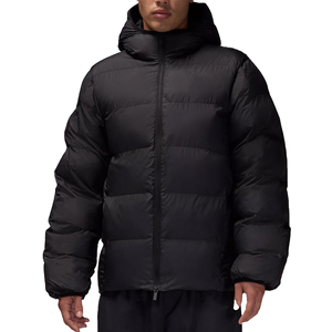 2025 Men's Premium Quality Solid Zip up Oversized Puffer <b>Jacket</b> Winter Warm Custom Quilted Waterproof High Quality Down <b>Jackets</b> - Product Image 2