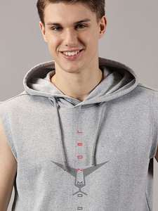 Hooded <b>Vest</b> Men's Sleeveless Polyester/Cotton Casual Style Pullover <b>Top</b> With Kangaroo Pocket Comfortable <b>Loose</b> Fit Apparel Wear - Product Image 5