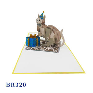 Tarjeta de Felicitación 3D Pop-Up con Diseño Personalizado, Decoración para el Hogar, Arte y Coleccionismo, Impresión Offset, 150x150mm - Product Image 3