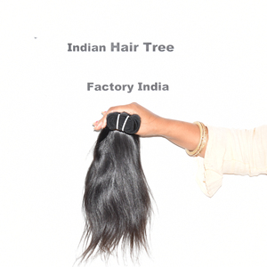 Cabello liso de color natural indio, con cutícula alineada, de proveedor, en mechones lisos, sin procesar químicamente, para mujer, venta al por mayor. - Product Image 4