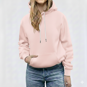 Sweat à capuche oversize pour femme, coupe ample, mélange de coton de haute qualité, logo personnalisé OEM, style streetwear - Product Image 1