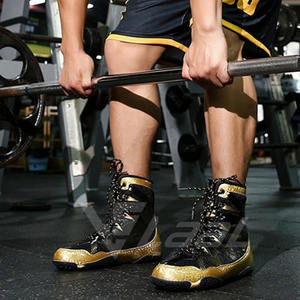 Chaussures de boxe haute performance, légères, respirantes, avec semelle robuste pour l'entraînement quotidien - Product Image 5