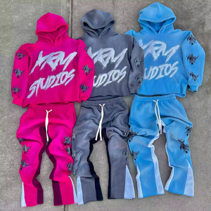 Survêtements de jogging de qualité supérieure, faciles à porter, respirants, avec logo personnalisé, grandes tailles, vêtements décontractés avec pantalon à cordon de serrage - Product Image 1