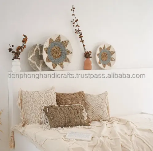 Cesta de jacinto de agua para decoración del hogar, placas de pared, superventas