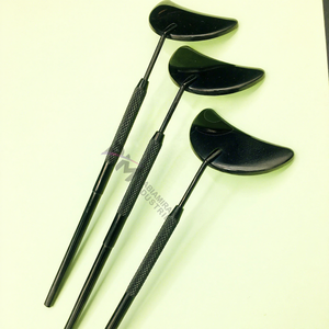 <b>Moon</b> Shape Eyelash <b>Mirror</b> Black/ Purple/ Rose Gold Plasma Coated Color And 2 Powder coated Color / Stainless Steel Lash <b>mirror</b> - Product Image 4