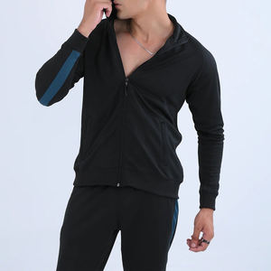 Conjunto Deportivo de Alta Calidad con Cremallera, Franjas Laterales, Mangas Largas, Chaqueta Cortavientos de Nailon para Hombre, Conjunto Deportivo Informal para Correr - Product Image 3