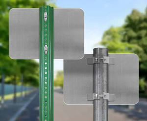 Poteau de signalisation en U pour le Vietnam, en acier inoxydable, étanche, écologique, avec revêtement en poudre, trous carrés naturels, ODM - Product Image 3