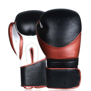 Gants de boxe d'extérieur personnalisables avec logo, en cuir léger de haute qualité, respirants, anti-humidité, fermeture auto-agrippante - Product Image 6