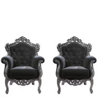 Chaises de chambre et de salon en bois massif de style français, meubles écologiques pour la maison, pour hôtels et villas