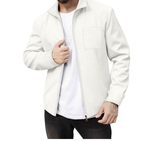 Chaqueta Varsity de punto impermeable para hombre de primera calidad, diseño personalizado y modernas mangas de piel sintética para invierno - Product Image 2
