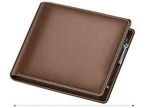 Cartera Negra de Cuero Genuino Hecha a Mano, de Lujo y Moda, para Hombre, Cartera Delgada - Product Image 3