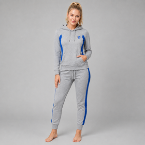 Survêtement pour femme à séchage rapide, style streetwear, 100% coton, couleur rouge unie, respirant, avec logo personnalisé et service OEM - Product Image 6