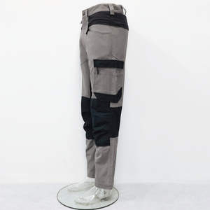 Pantalones de Trabajo Ligeros de Alta Visibilidad para Hombre, Paneles Reflectantes, Ecológicos, Transpirables, Cierre con Cordón de Spandex/Algodón - Product Image 3