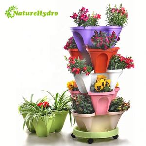 Plante verticale tour hydroponique jardin fleur nourriture fruits empilage planteur pour épinards feuille laitue roquette - Product Image 5