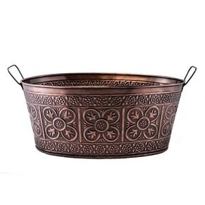Cubo de Hielo Dorado con Diseño Martillado para Champaña, Enfriador de Vino Elegante de Metal con Asas para Bodas y Fiestas en Bares - Product Image 3