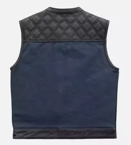Chaleco de Motocicleta Unisex de Cuero Genuino, Estilo Biker Premium, con Ajuste Personalizado y Costuras Resistentes - Product Image 6