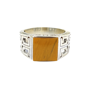 แหวนมอยส์ซาไนต์ไทเกอร์อาย 9.1 กรัม เครื่องประดับที่หรูหราและสง่างาม - Product Image 2