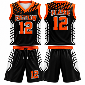 Uniformes de Baloncesto Estampados al Por Mayor, Tallas Grandes, Tamaños y Colores Personalizados Disponibles, Logotipos y Números Personalizados - Product Image 6
