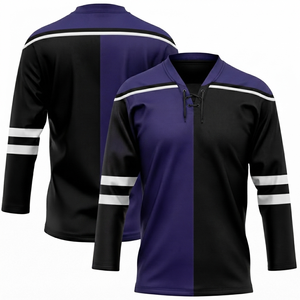 Jersey de Hockey sobre Hielo de Alta Calidad con Nombre del Equipo Impreso en la Parte Delantera, Personalizable, Unisex, 100% Poliéster, Antibacteriano - Product Image 2
