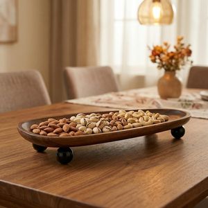 Premium Natural Wood Serving <b>Platter</b> for Restaurant Hotel Cafe Wholesale Handcrafted Wooden Serving <b>Platter</b> for Food Present - Product Image 3