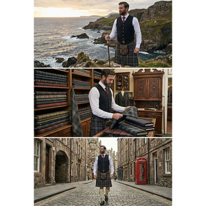 Chaleco Escocés Argyle Prince Charlie con 5 Botones de Cardo, Superventas 2026 - Product Image 6
