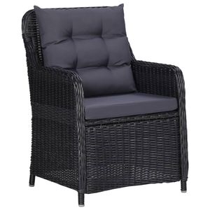 Conjunto de Comedor para Jardín en Gris Oscuro - Product Image 4