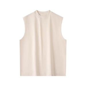 เสื้อกล้ามถักคอวีสีดำล้วนสำหรับผู้ชาย สวมใส่สบายๆ - Product Image 4