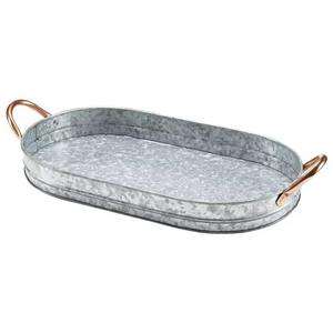 Recubrimiento galvanizado resistente al óxido que proporciona protección y durabilidad adicionales, elegante bandeja rectangular para el desayuno con diseño moderno. - Product Image 2