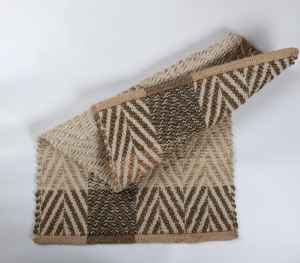 Tapis en jute tissé à la main, jacquard, 14 pieds x 10 pieds, tissage plat, écologique, moderne, antidérapant, pour la maison, l'hôtel, le bureau - Product Image 6