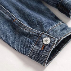 Chaqueta Vaquera Moderna para Hombre, Chaqueta de Mezclilla Azul con Botones, Ropa Casual de Moda Urbana al por Mayor - Product Image 5