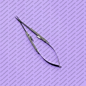 Porte-aiguille de suture Castroviejo en acier inoxydable de qualité supérieure, droit, instrument chirurgical de précision pour microchirurgie, manuel TETRA - Product Image 3