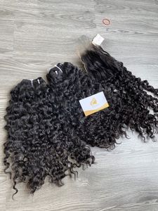 Paquetes de cabello rizado birmano de alta calidad Cabello humano virgen sin procesar - Product Image 3