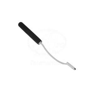 เครื่องมือขูดฟันม้าโค้ง สแตนเลส 19 นิ้ว ด้ามจับ PVC ใบมีดถอดเปลี่ยนได้ สำหรับสัตวแพทย์ - Product Image 3