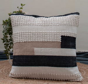 Housse de coussin moderne en coton 100% tissé, lavable, avec fermeture éclair, pour la décoration de la maison et des hôtels - Product Image 3