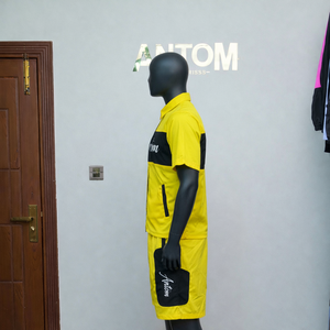 T-shirts imprimés personnalisés avec logo OEM, style streetwear, tendance, manches courtes, en coton, hauts actifs, ensembles courts pour hommes - Product Image 3