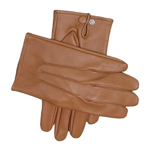 ODM EDM Leather Touchscreen Eco-Friendly Wrist <b>Gloves</b> Plain Brown Unlined Thermal <b>Winter</b> Outdoor Daily Use <b>Men</b> Women HARAZ - Product Image 1