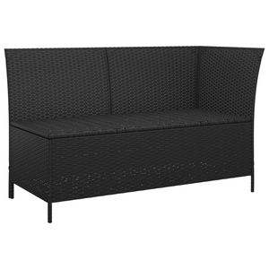 Set Lounge da Giardino Nero e Bianco Crema - Product Image 6