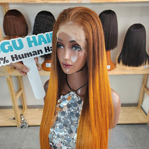 Peluca frontal de encaje HD de cabello virgen vietnamita liso 12A, densidad 200, cutícula alineada, barata, de proveedores de pelucas de cabello humano. - Product Image 3