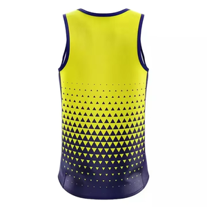 ชุดกีฬาแบบกำหนดเอง ชุดยูนิฟอร์มกรีฑา ขายส่ง บริการ OEM สไตล์บาสเกตบอล สำหรับวิ่ง พิมพ์ลายแบบรีดร้อน น้ำหนักเบา - Product Image 4