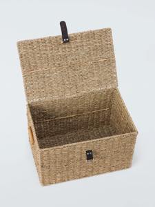 Cesta grande de almacenamiento de hierba marina con tapa, cesta de almacenamiento hecha a mano, venta al por mayor, ecológica, hecha en Vietnam - Product Image 2