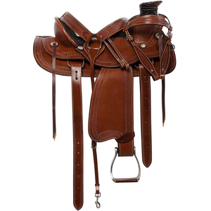 Fournisseur direct d'usine, selle de cheval sur mesure, nouvelle selle de cheval élégante en cuir véritable pour l'entraînement - Product Image 3