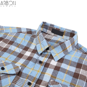เสื้อเชิ้ตผ้าฝ้ายลายสก็อตแขนยาวแบบสบายๆ ขนาดสั่งทำได้ตามต้องการ ราคาขายส่ง เนื้อผ้านุ่ม มีหลายสี เสื้อฟลานเนลสำหรับผู้ชาย - Product Image 4