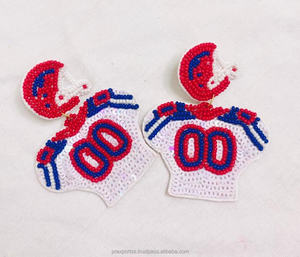 Pendientes de cuentas de calabaza de Halloween hechos a mano Jack O Lantern sombrero de bruja pendientes colgantes joyería de otoño accesorios de fiesta de disfraces regalo - Product Image 6