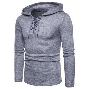 Nuevas Sudaderas con Capucha Personalizables para Hombre, Otoño/Invierno, Bordadas y Digitales, Estilo Urbano, Manga Larga, Holgadas, de Color Sólido, con Forro Polar - Product Image 1