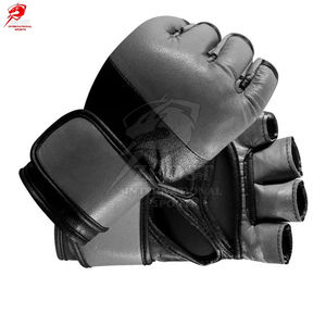Guantes de Entrenamiento de Boxeo MMA de Medio Dedo, Ligeros, de Cuero, para Artes Marciales, Unisex, ZHOST INTERNATIONAL SPORTS - Product Image 2