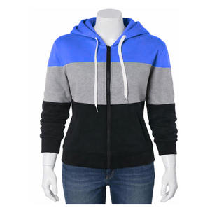 Sweat-shirts à capuche en polaire pour femmes, couleur personnalisée, automne/hiver, 100% polyester, fermeture éclair, haute qualité, vente en gros, séchage rapide - Product Image 6