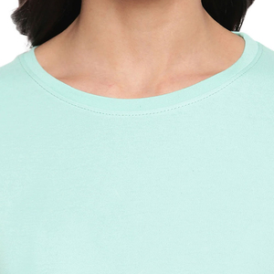 Women's Summer <b>Twin</b> <b>Set</b> in New Style Casual Wear OEM Custom Logo Wholesale Price Soft Cotton Breathable Fabric Solid Pattern - Product Image 5