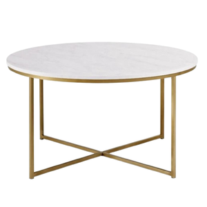Mesa de centro de lujo real con patas de metal para muebles de sala de estar Mesa de centro Fabricación de la mejor calidad en Indonesia - Product Image 4