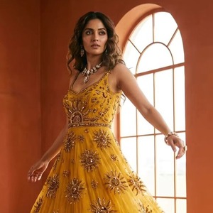 Robe de soirée sirène scintillante haut de gamme très demandée, sans manches, pour occasions formelles, vente en gros, directement de l'usine - Product Image 1